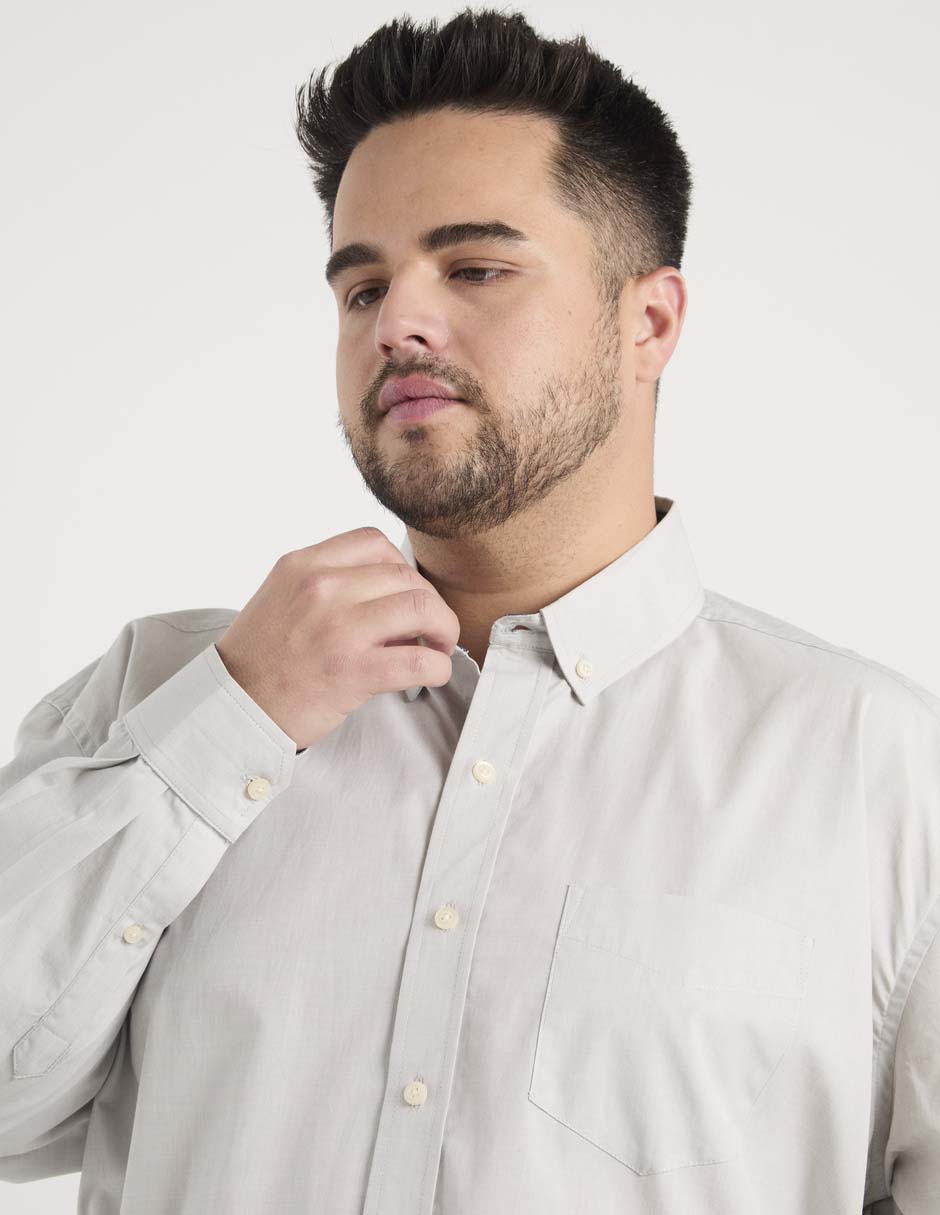Camisa casual manga larga para hombre 4