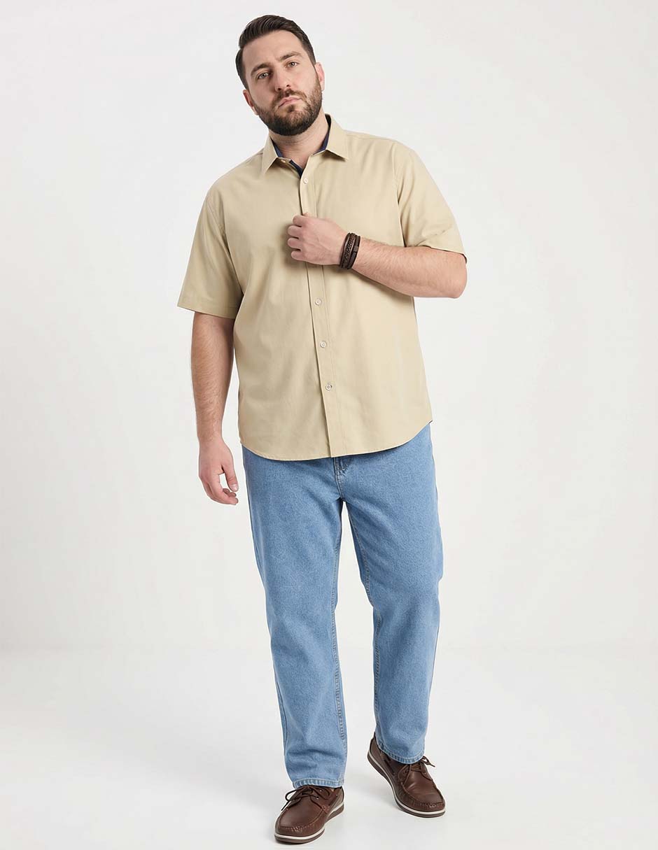 Camisa casual de algodón manga corta para hombre 3