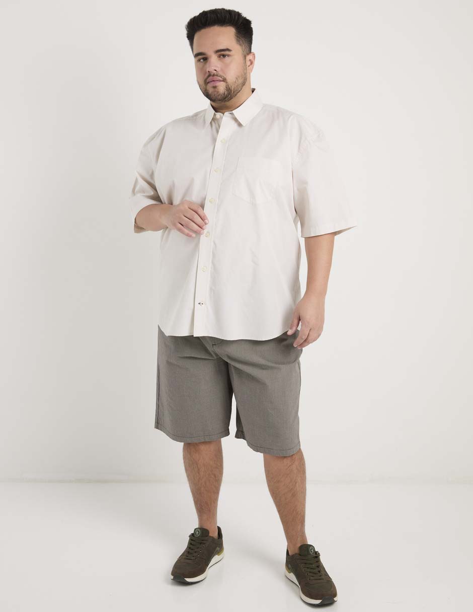Camisa casual manga al codo para hombre 2