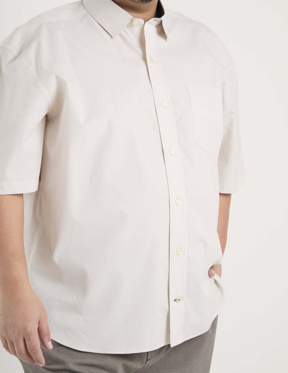 Camisa casual manga al codo para hombre 5