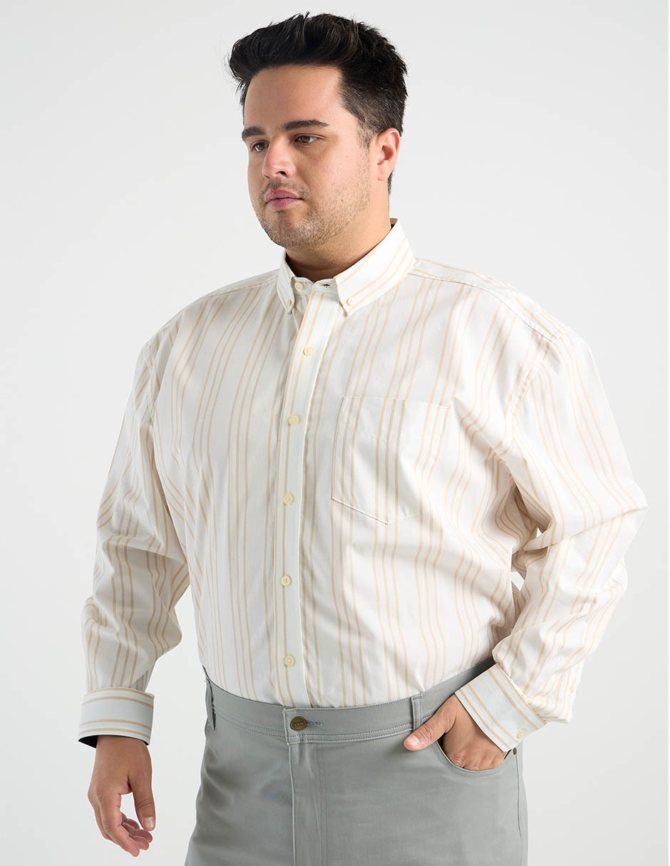 Camisa casual manga larga para hombre 2