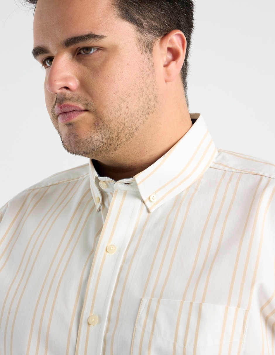 Camisa casual manga larga para hombre 4