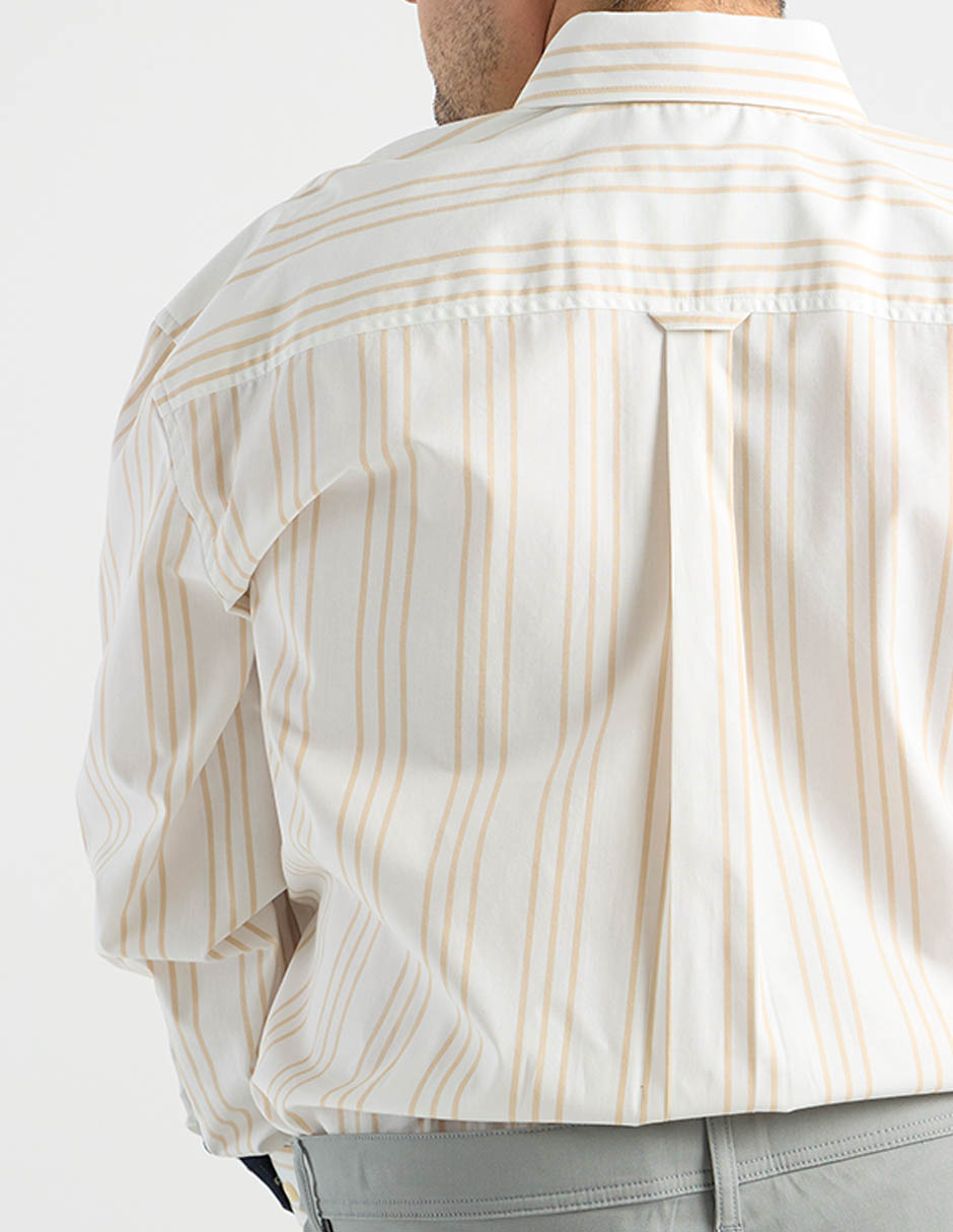 Camisa casual manga larga para hombre 5