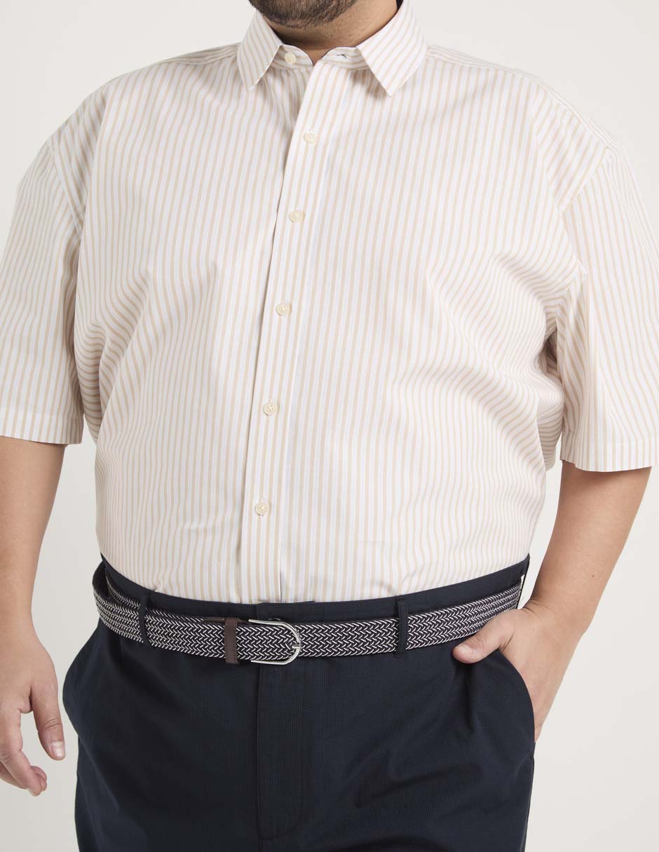 Camisa casual manga al codo para hombre 5