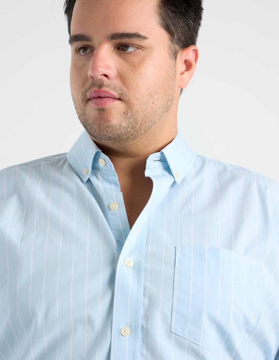 Camisa casual manga larga para hombre 4