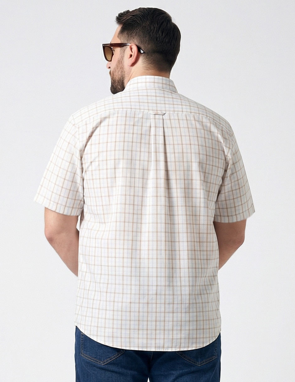 Camisa casual de algodón manga corta para hombre 2