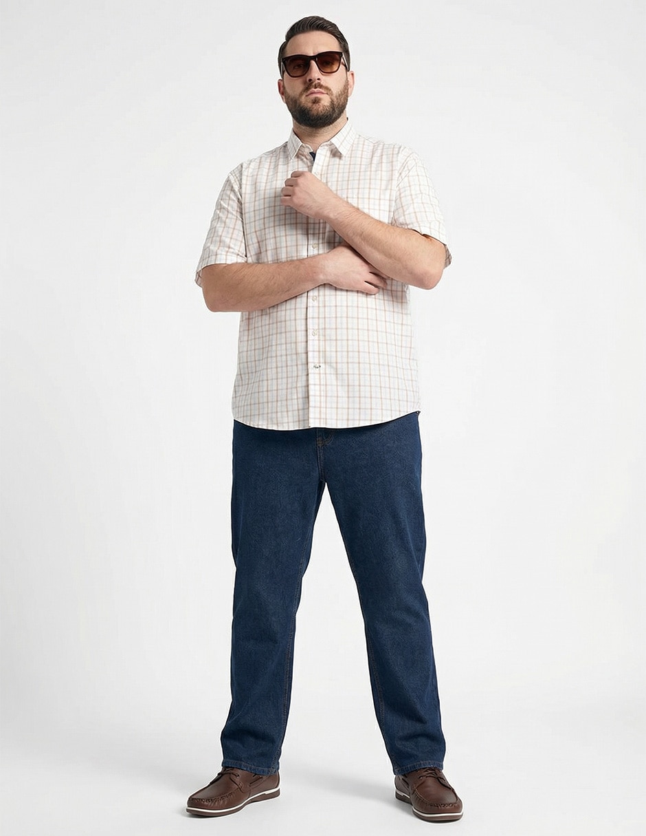 Camisa casual de algodón manga corta para hombre 3