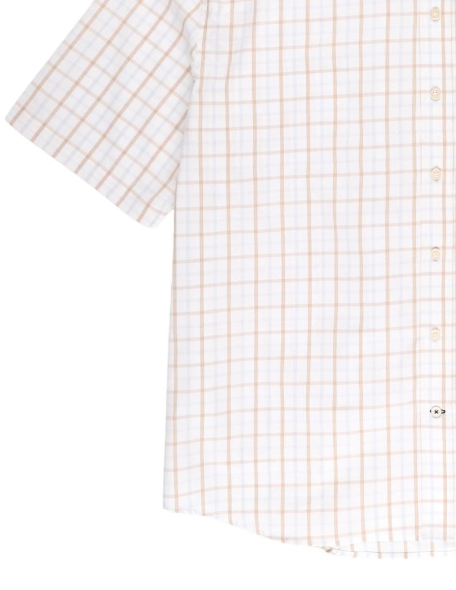 Camisa casual de algodón manga corta para hombre 5