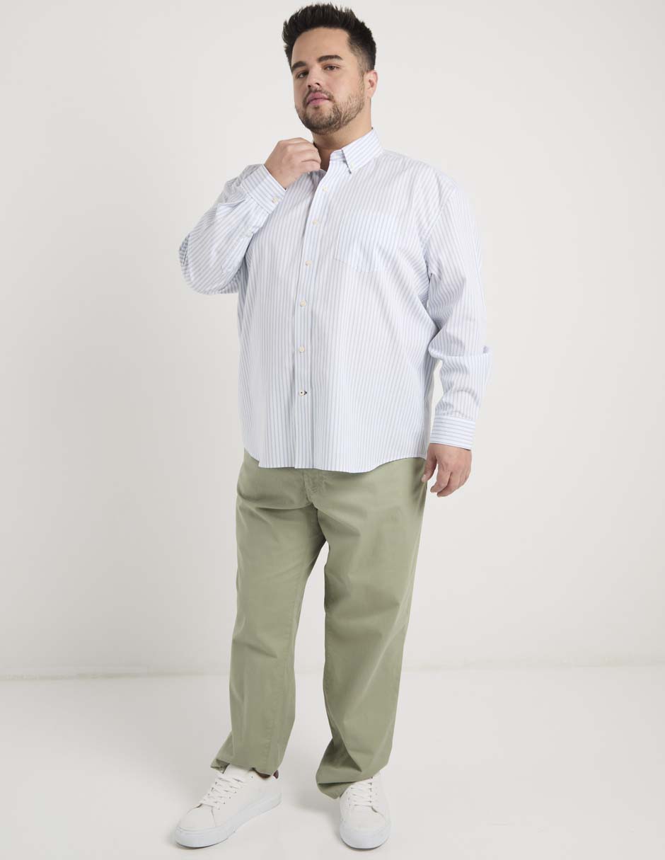 Camisa casual manga larga para hombre 2