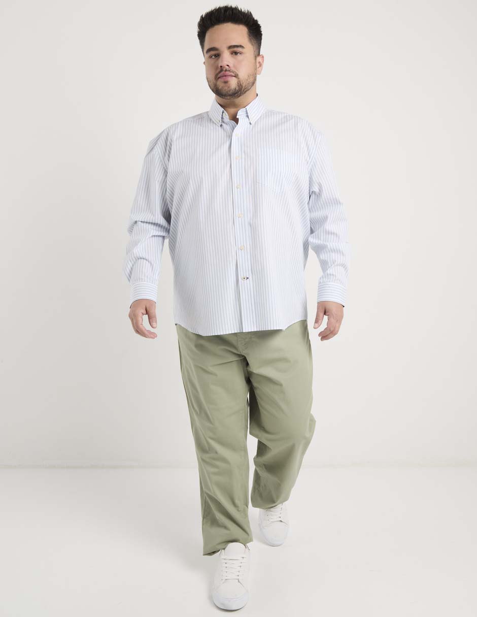 Camisa casual manga larga para hombre 3