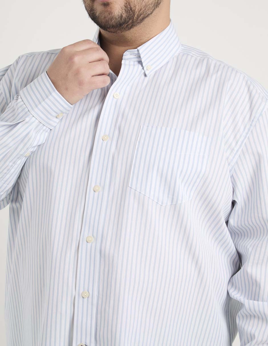 Camisa casual manga larga para hombre 4