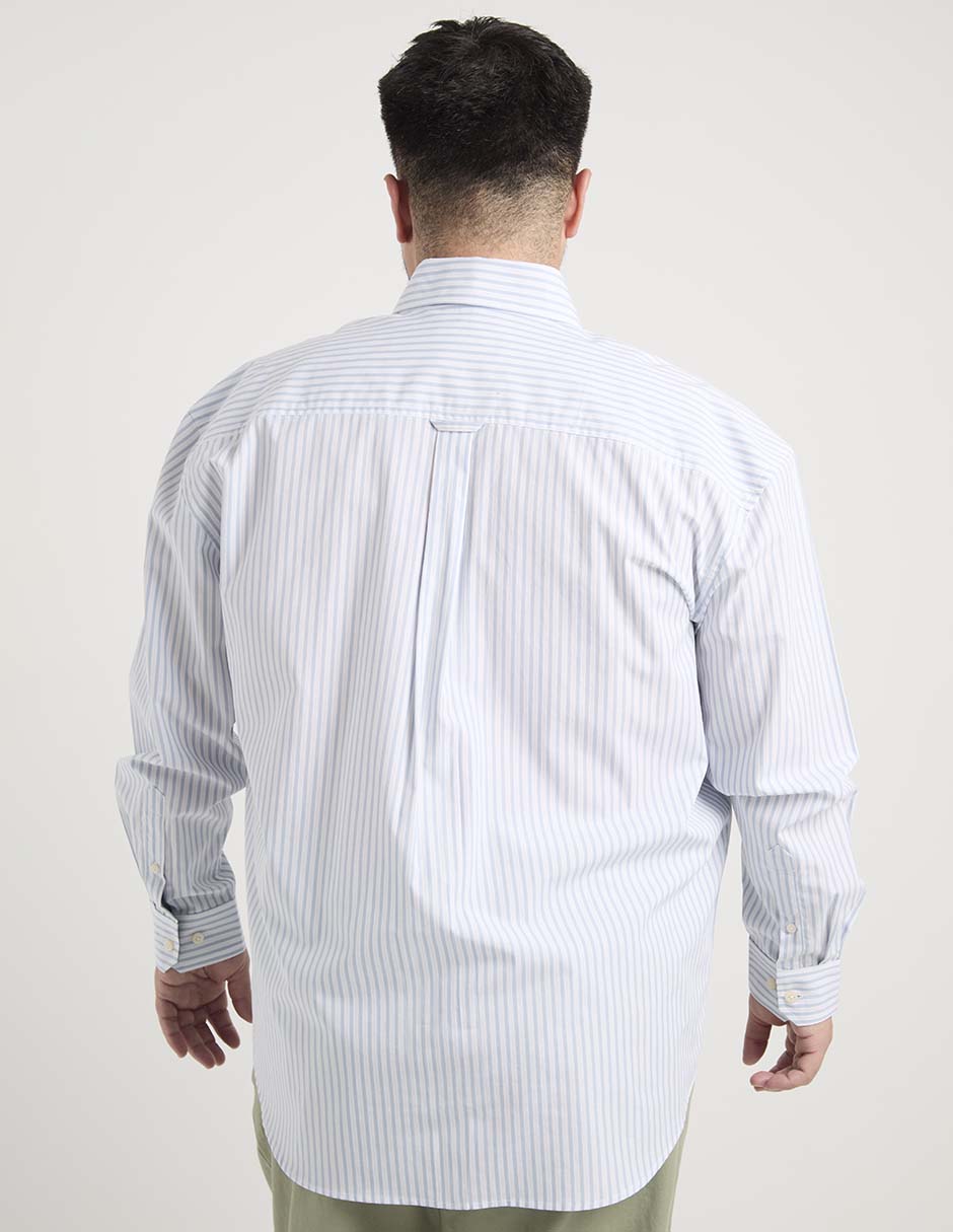 Camisa casual manga larga para hombre 6