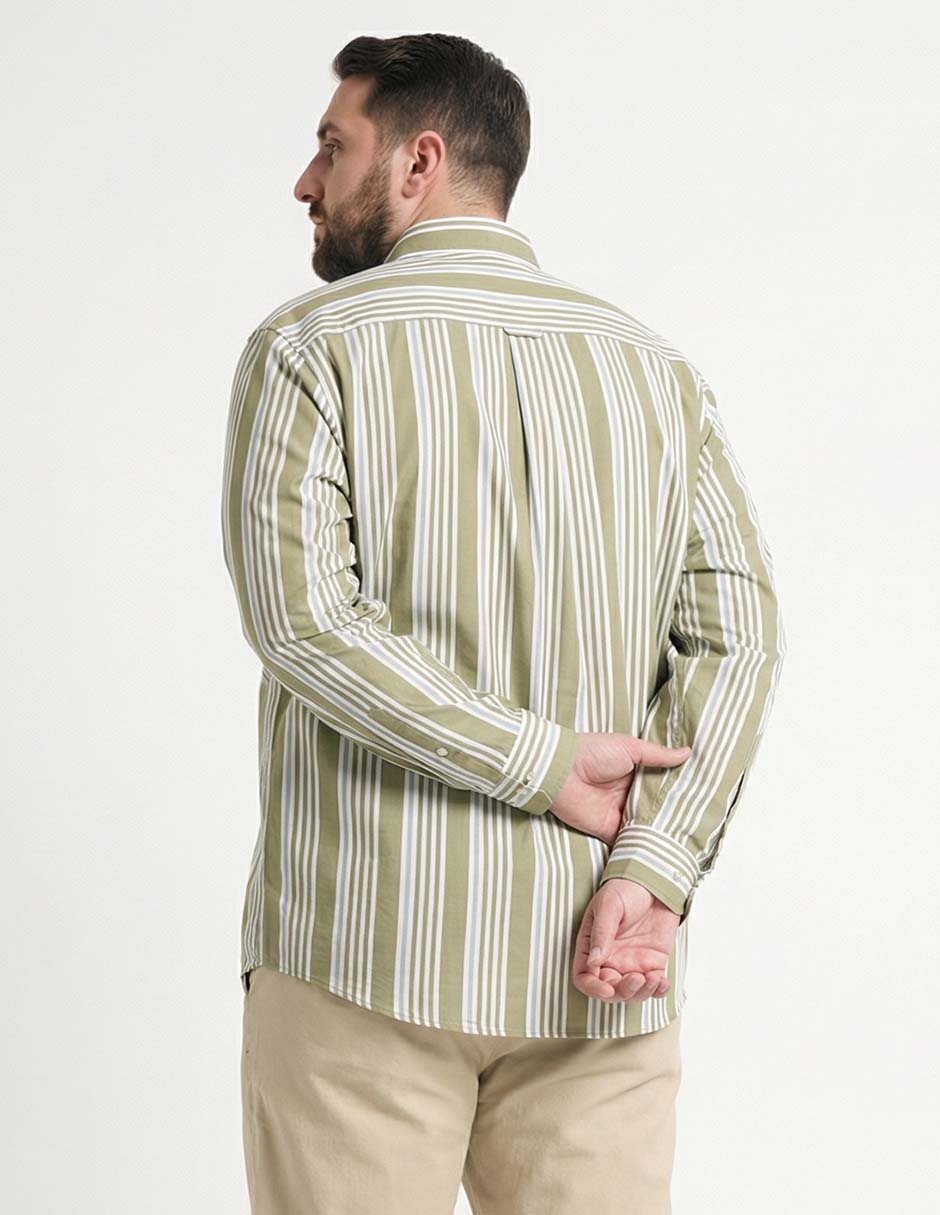 Camisa casual de algodón manga larga para hombre 2