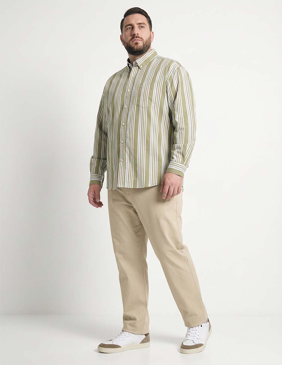 Camisa casual de algodón manga larga para hombre 3