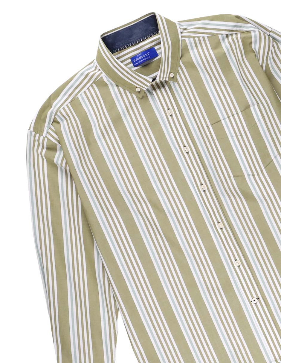 Camisa casual de algodón manga larga para hombre 5