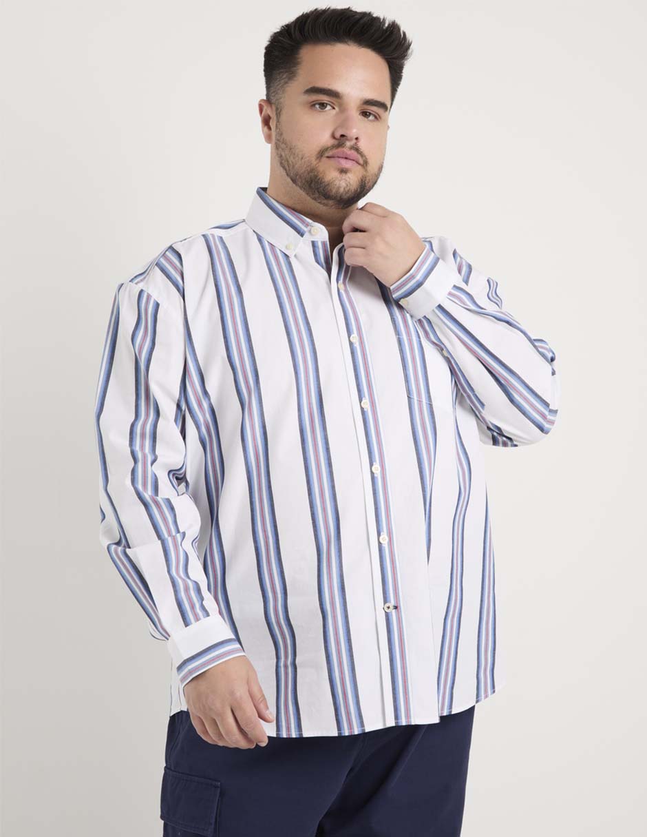 Camisa casual manga larga para hombre
