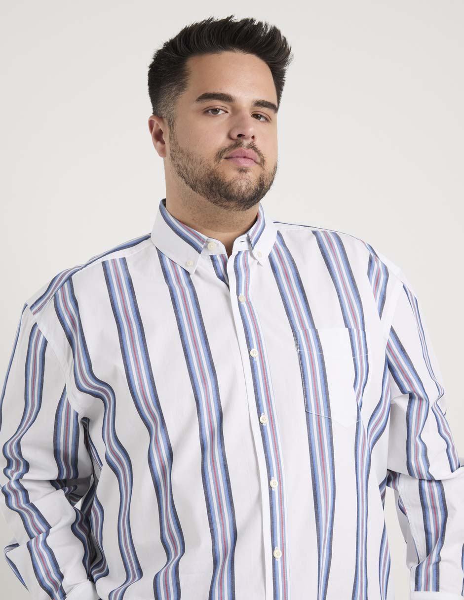 Camisa casual manga larga para hombre 4
