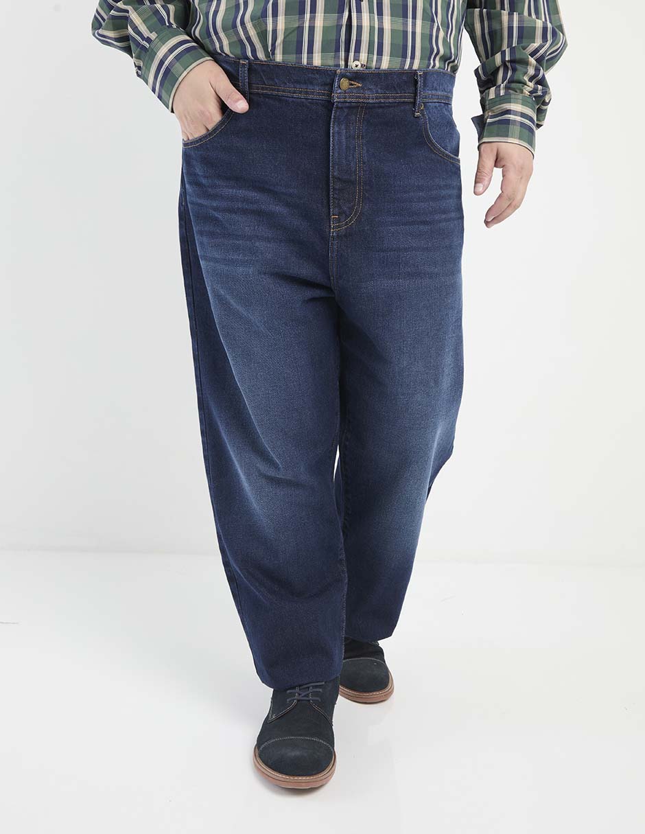 Jeans relaxed straight lavado obscuro para hombre Jeans relaxed straight lavado obscuro para hombre