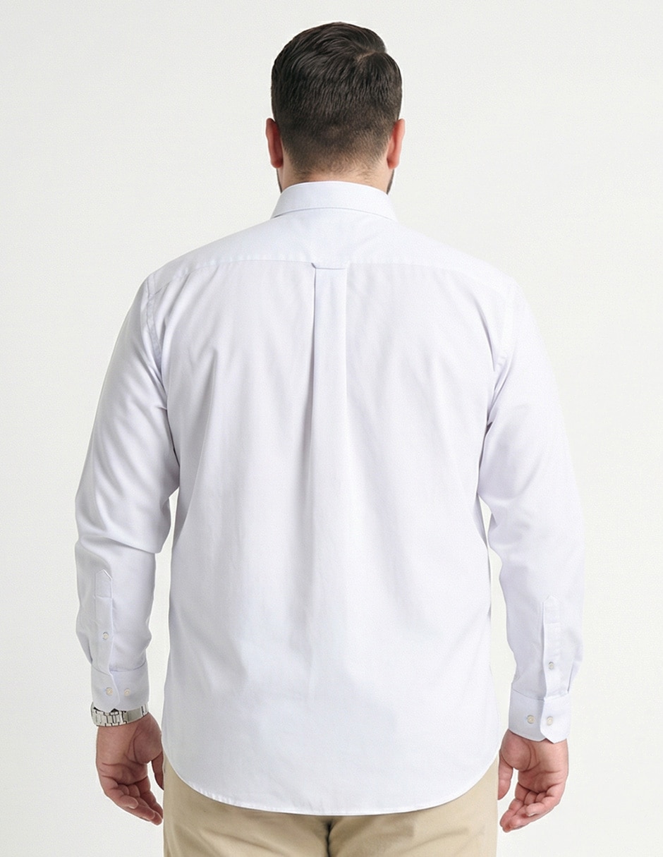 Camisa de vestir de algodón manga larga para hombre 2