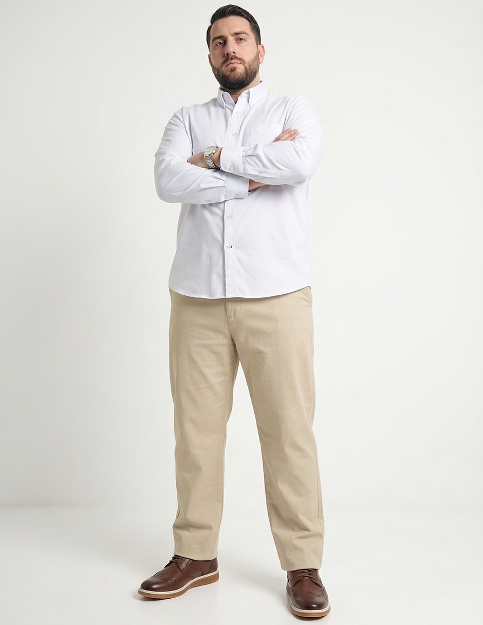 Camisa de vestir de algodón manga larga para hombre 3
