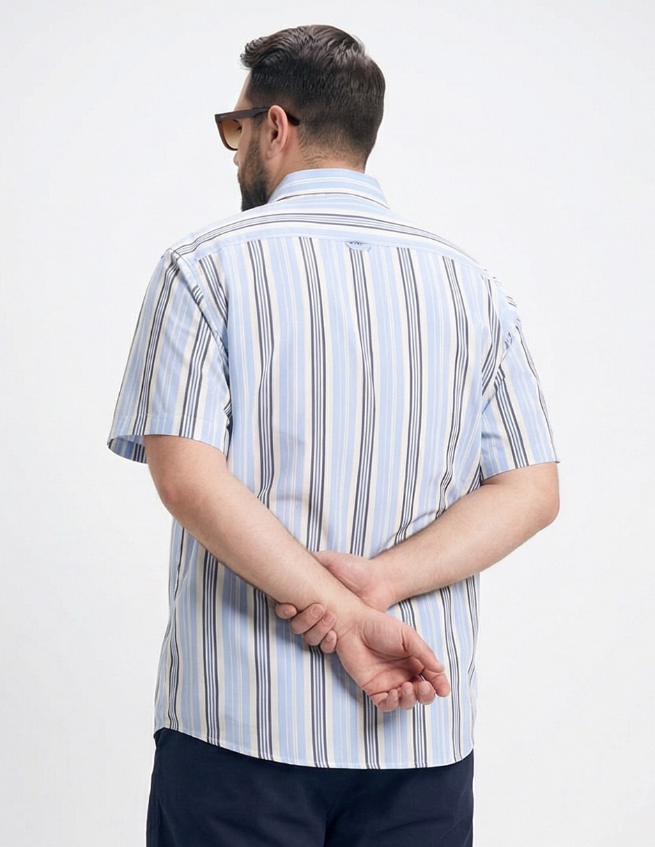 Camisa casual de algodón manga corta para hombre 2