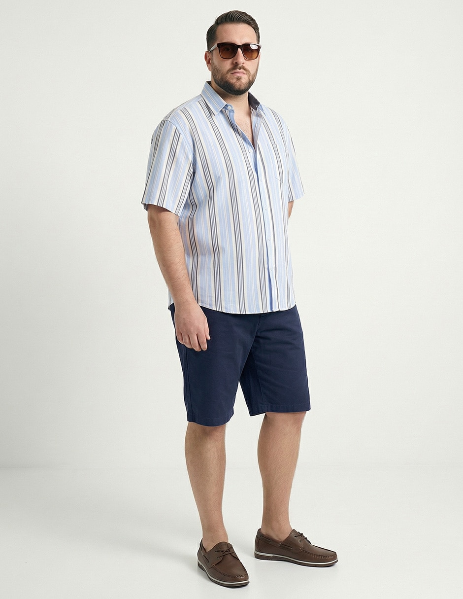 Camisa casual de algodón manga corta para hombre 3
